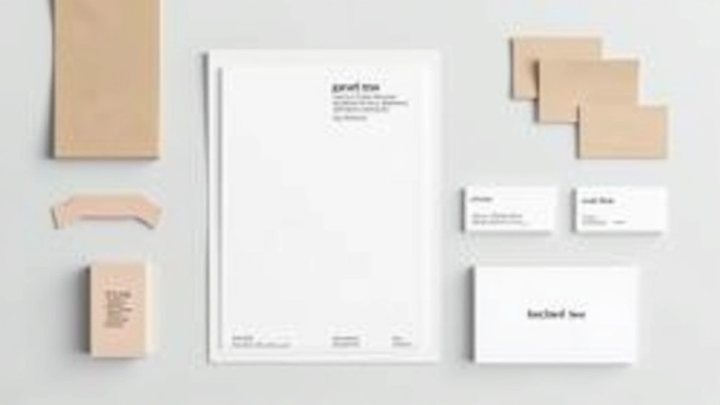 Merk identiteit samples met consistente typografische systemen