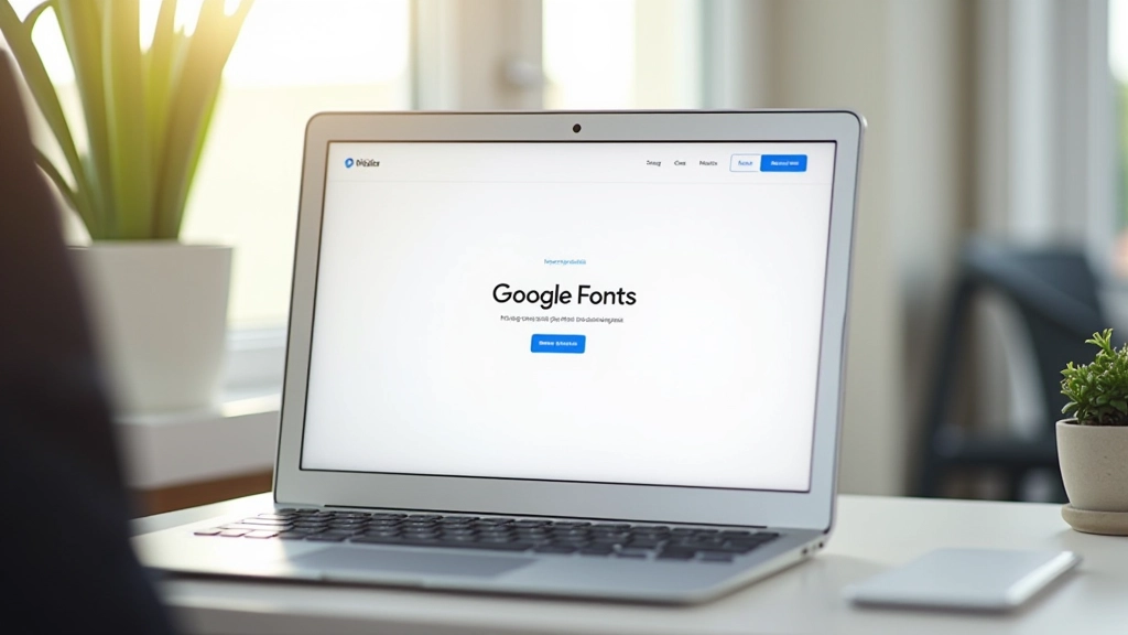 Google Fonts bibliotheek met georganiseerde lettertype collectie